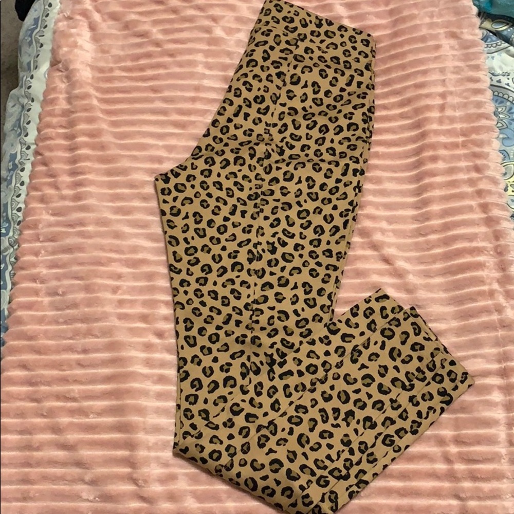 Cheetah print tights